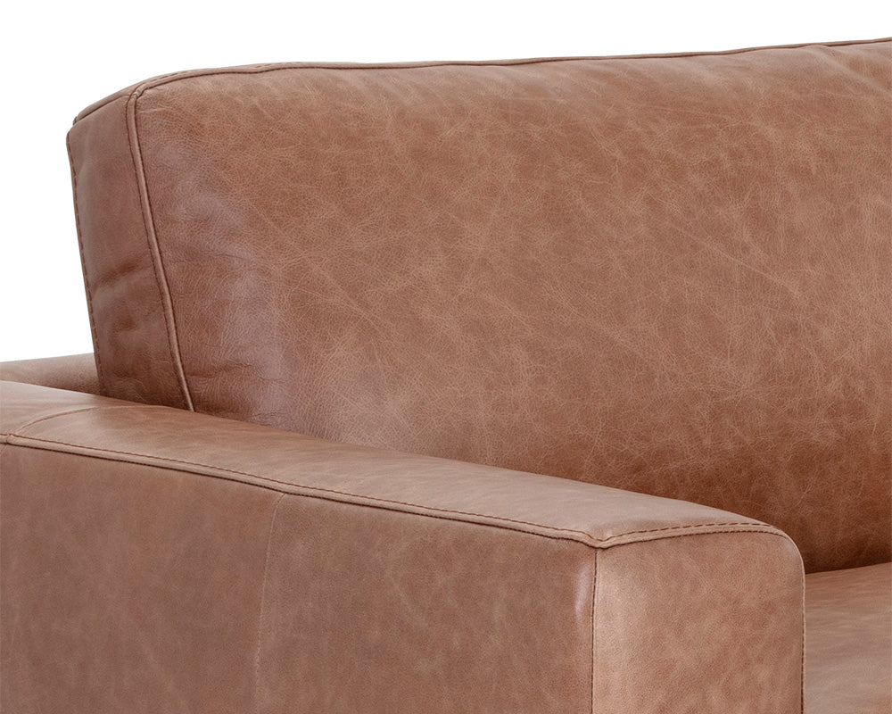 Baylor Camel Leather Sofa