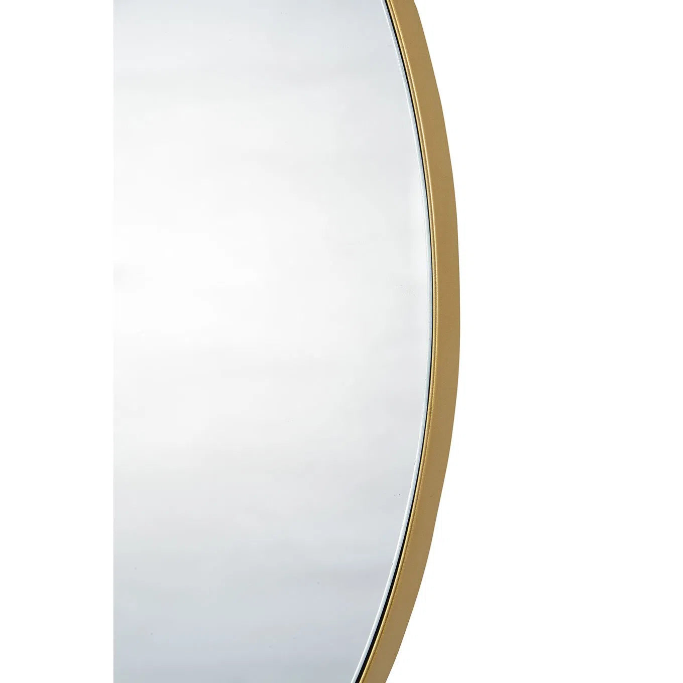 Withham 24" Gold Round Mirror