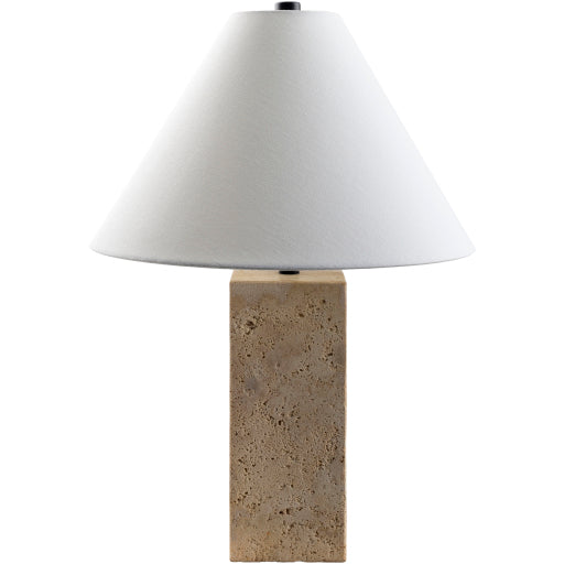 Agate Travertine Table Lamp