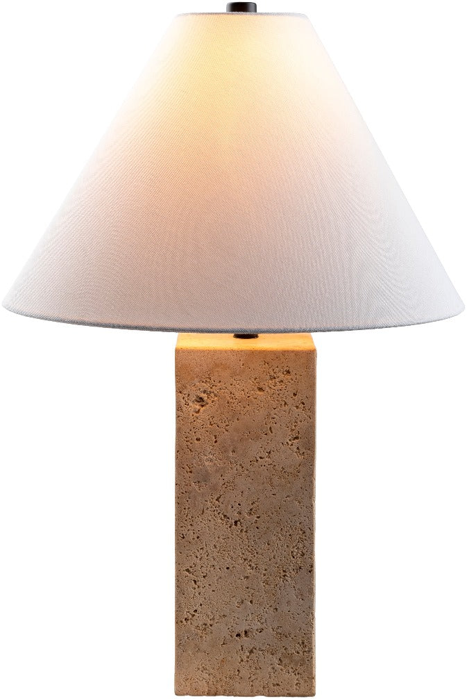 Agate Travertine Table Lamp