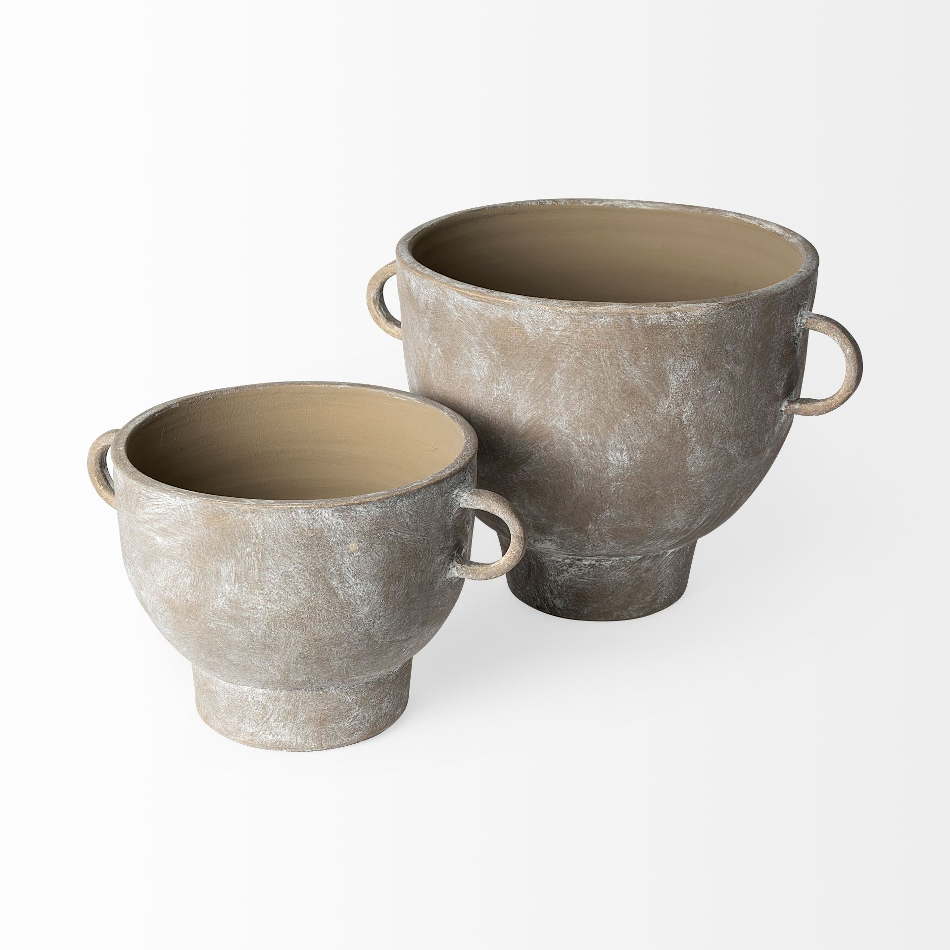 Deya Rustic Brown Ceramic Vase