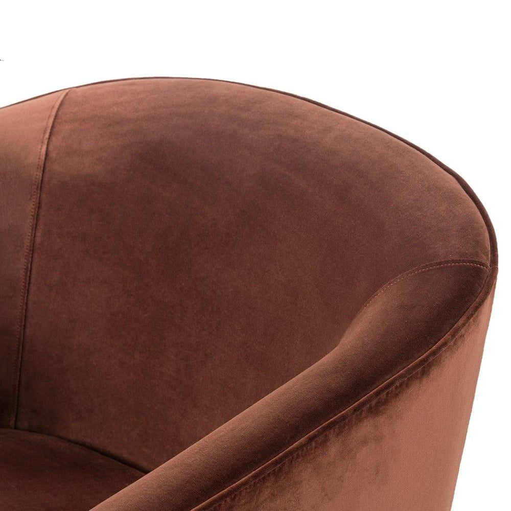 FAE LIVING CHAIR, AUBURN VELVET - Reimagine Designs - Accent Chair, Armchair, new, Office Chair