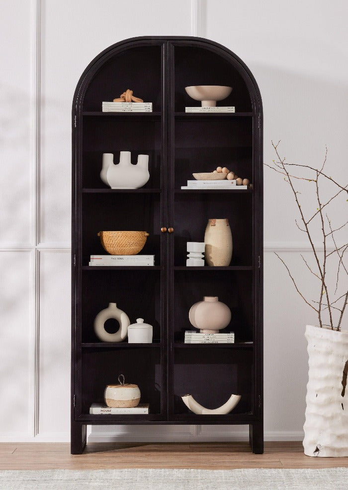Breya Black Iron Cabinet - Reimagine Designs - Bookcases, new