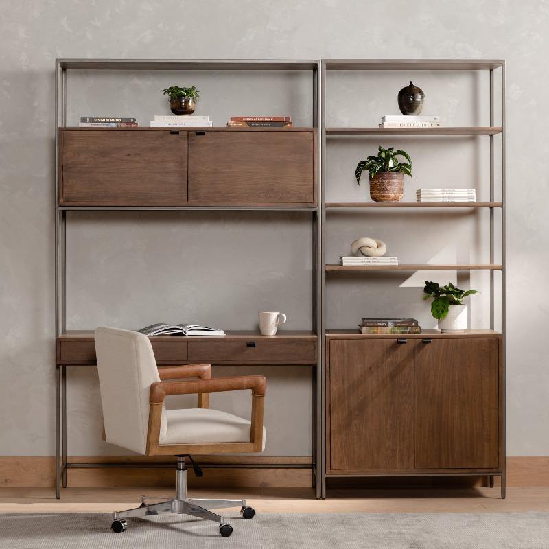 Trey Modular Wall Desk w/ Bookcase - Reimagine Designs - Desks, new