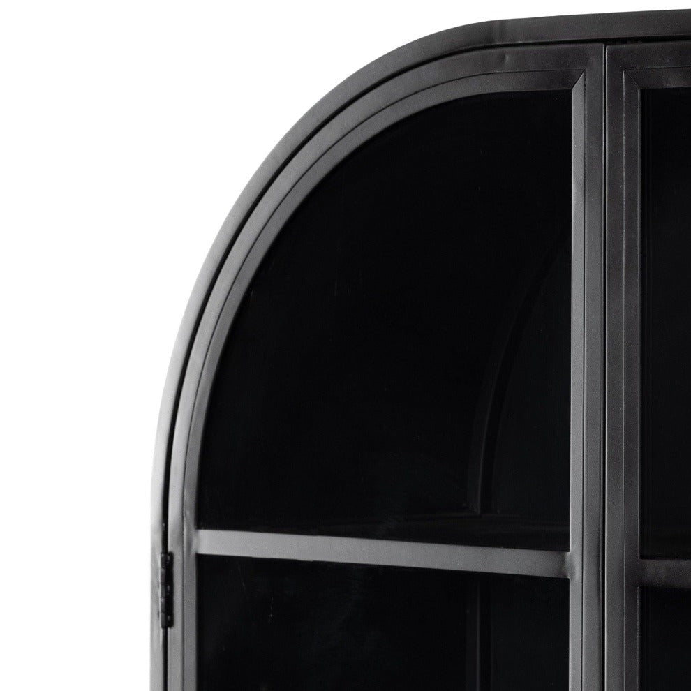 Breya Black Iron Cabinet - Reimagine Designs - Bookcases, new