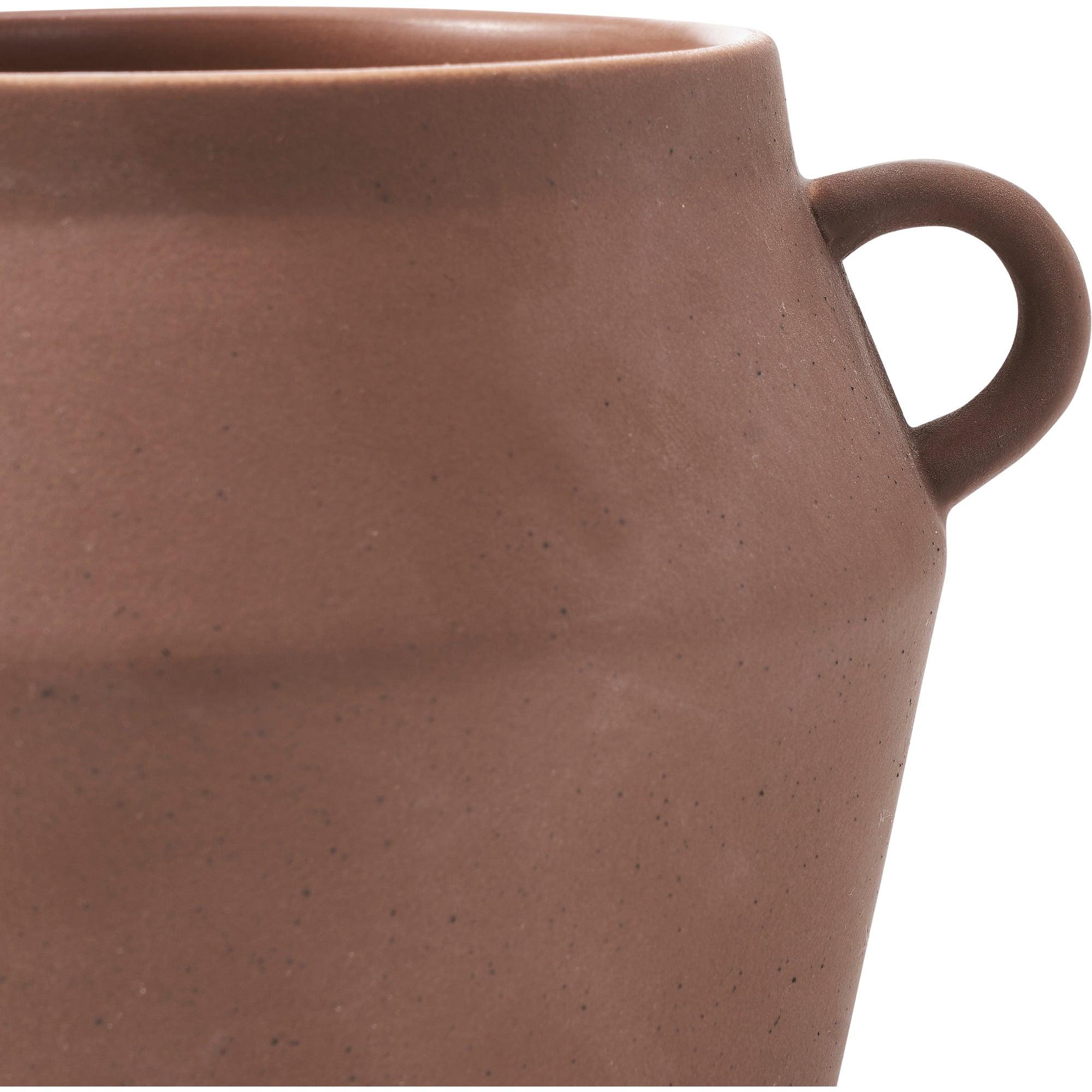 Ravello Brown Stoneware Vase - Reimagine Designs - Accessories, Decor, new, vase, Vases