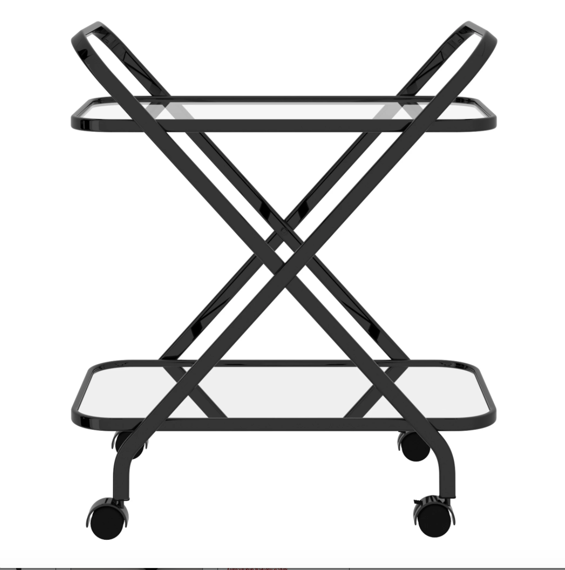 Oris 2-Tier Bar Cart, Black - Reimagine Designs - Bar Carts, new