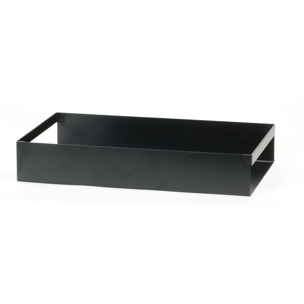 Metal tray with shop handles