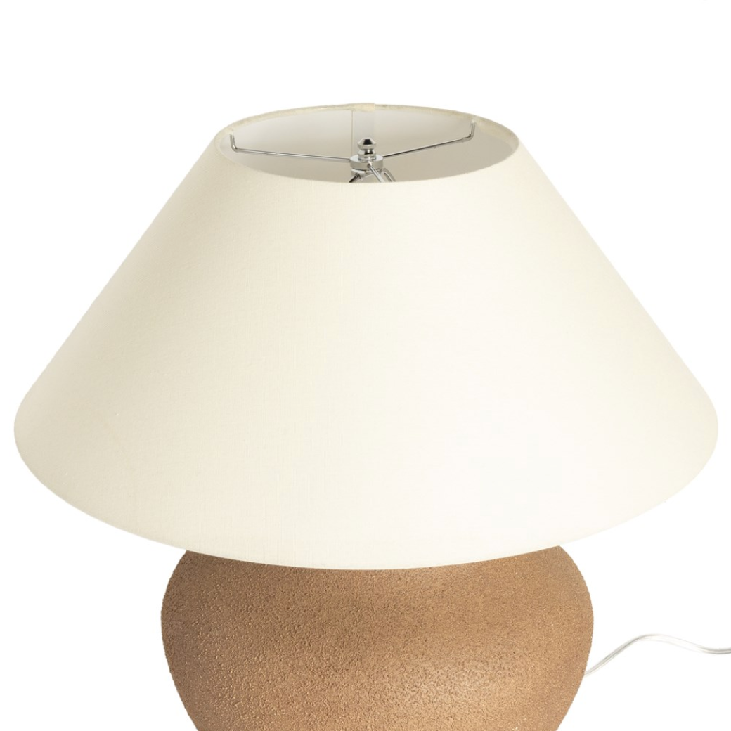 Parma Ceramic Dark Sand Table Lamp