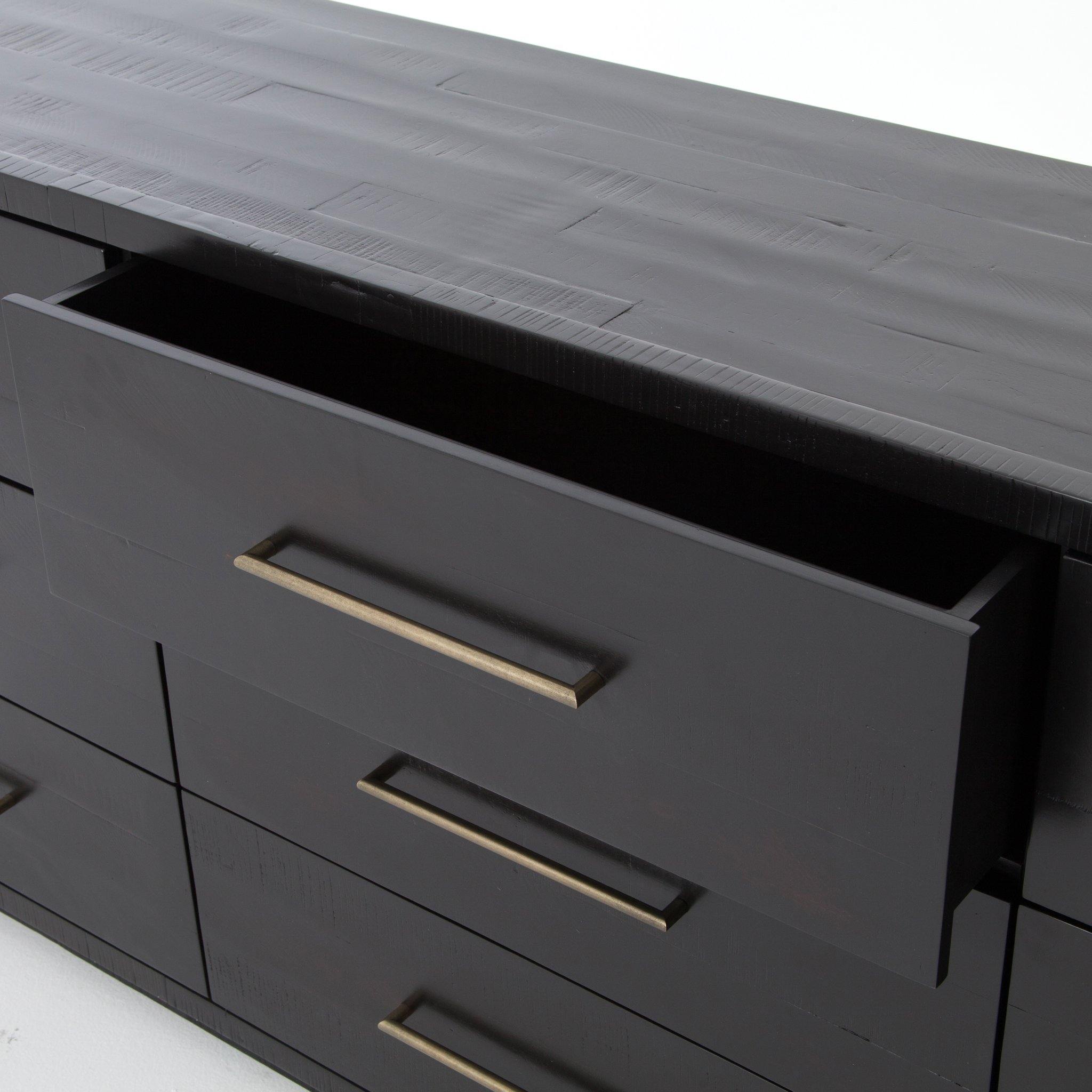 Suki 9 Drawer Dresser - Burnished Black - Reimagine Designs - Dresser
