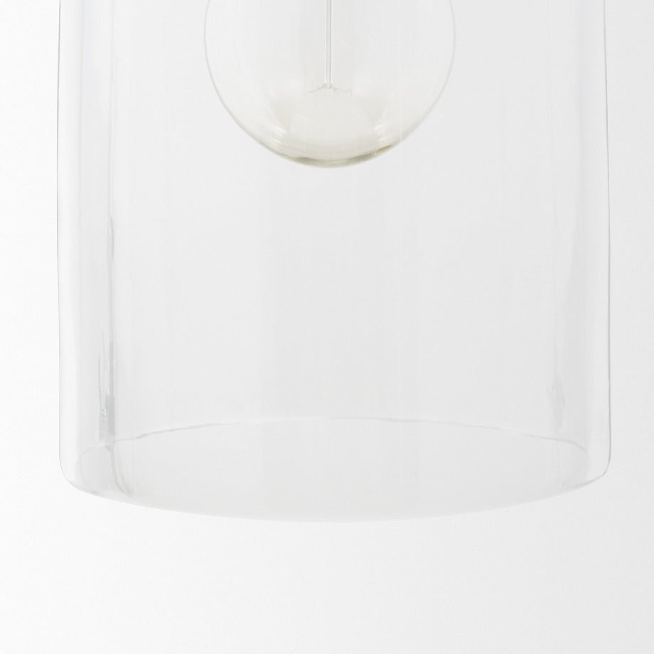 Sadah Tall Clear Blown Glass Pendant Light