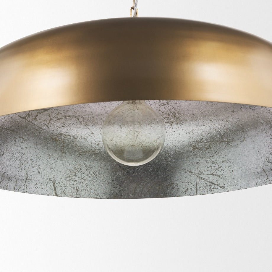 Sanne Antiqued Gold Pendant Light