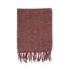 Deep Plum Adair Wool Blend Throw