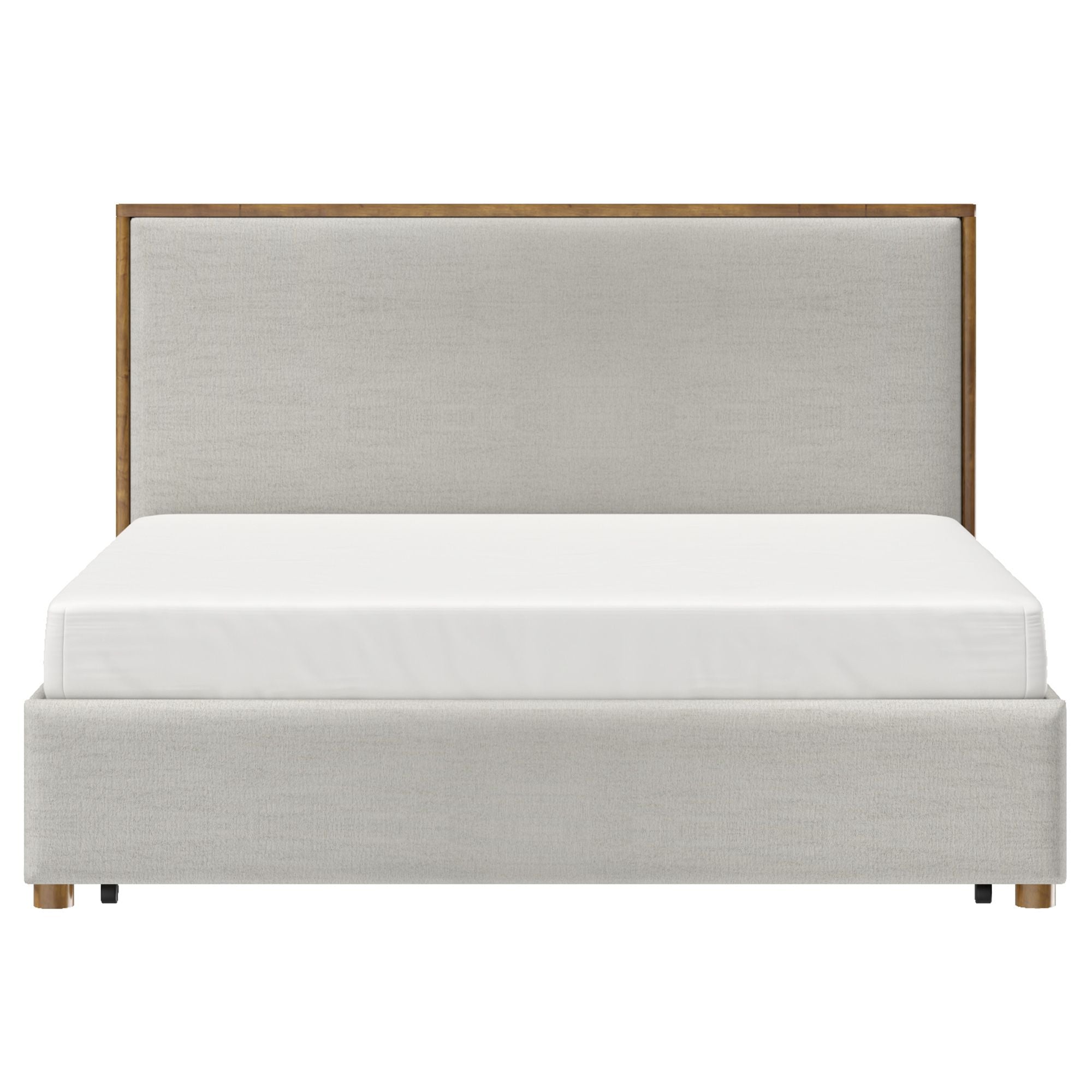 Andover Oat Platform Bed with Drawer