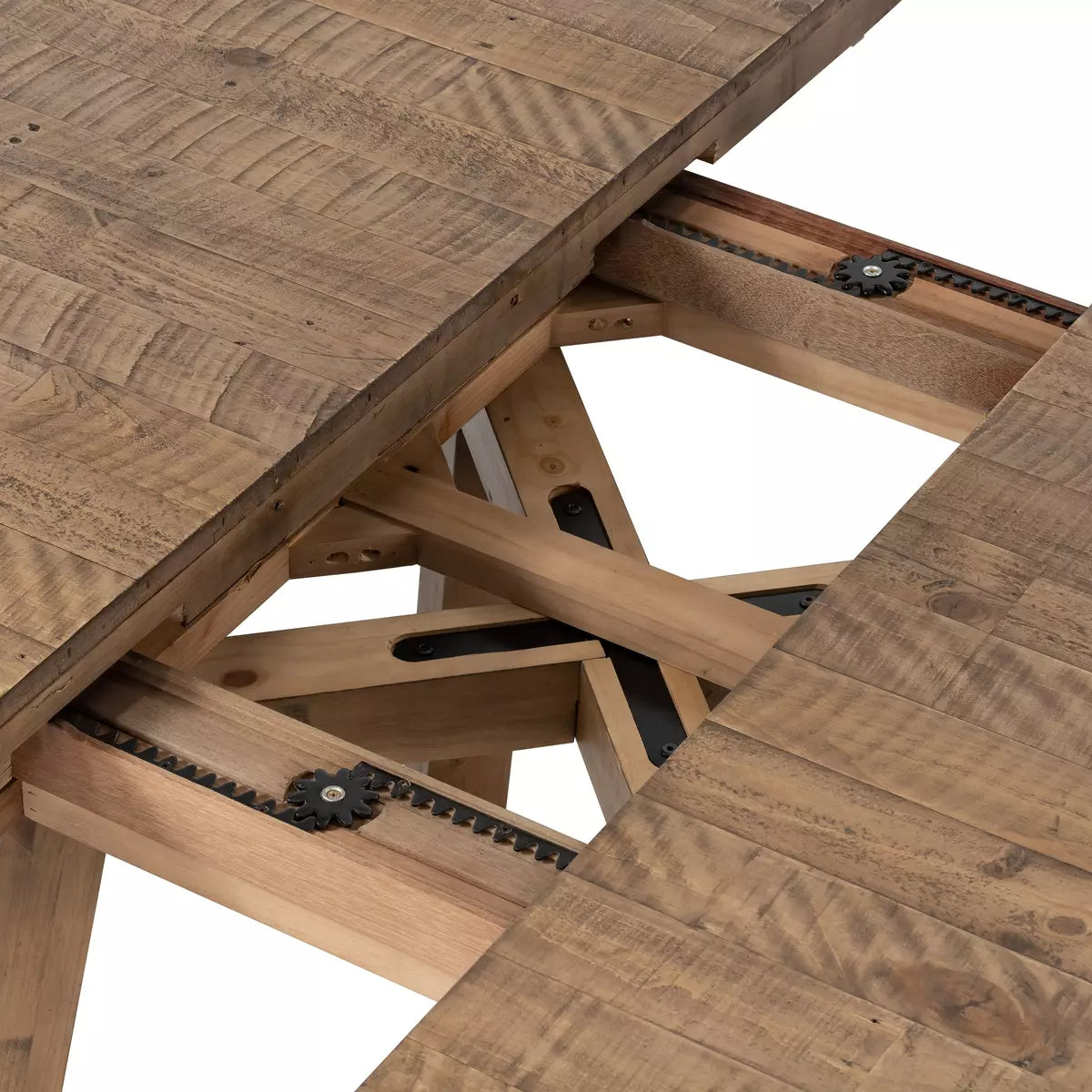 Eberwin Round Natural Extension Dining Table