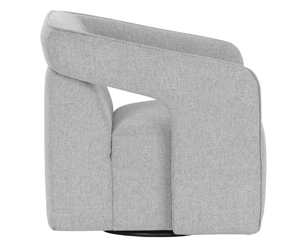 Kendrick Belfast Heather Grey Swivel Lounge Chair