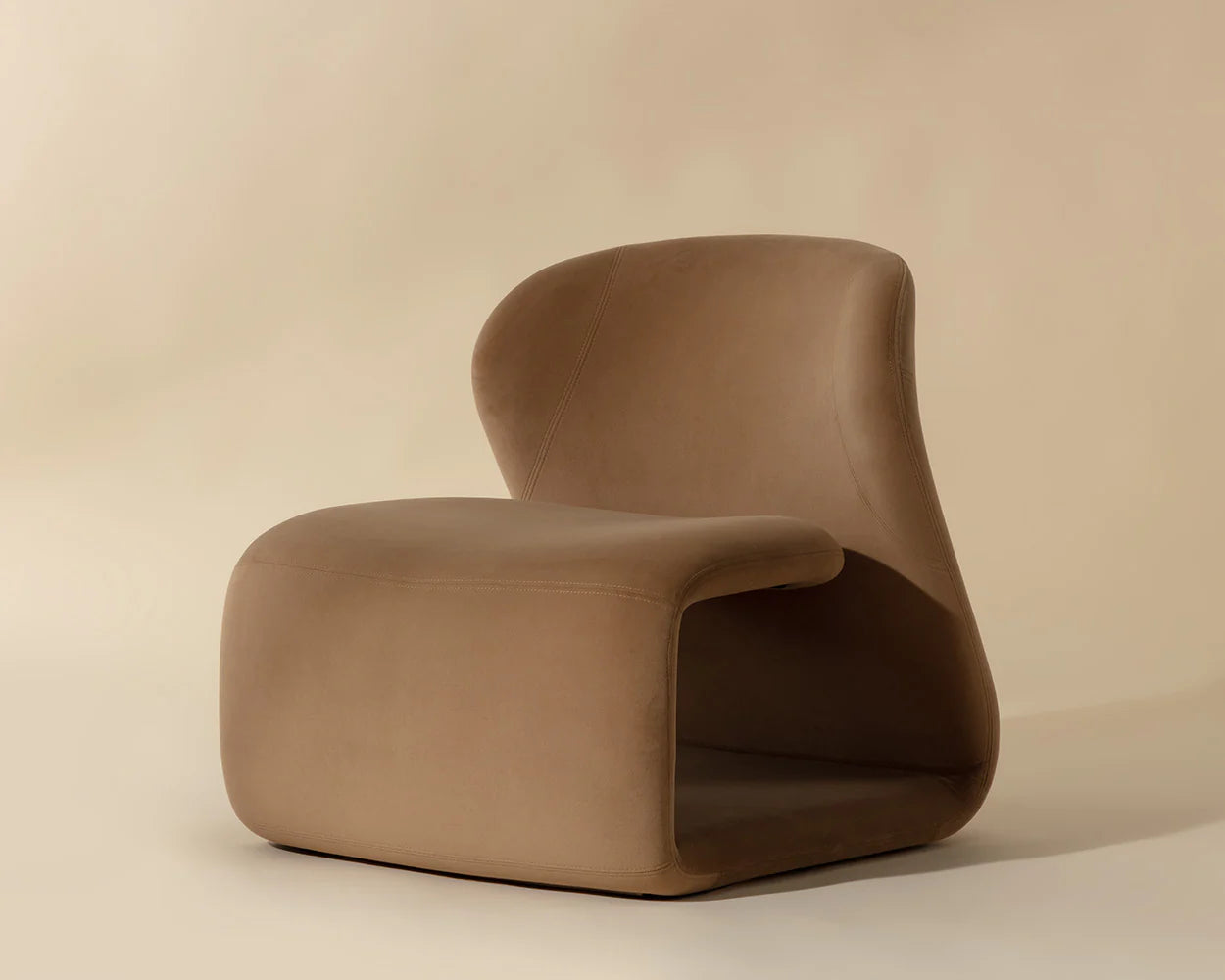 Sophiene Camel Lounge Chair - Reimagine Designs