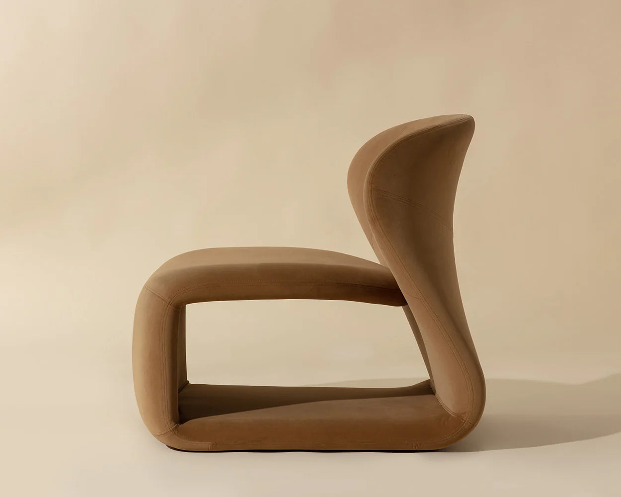 Sophiene Camel Lounge Chair - Reimagine Designs