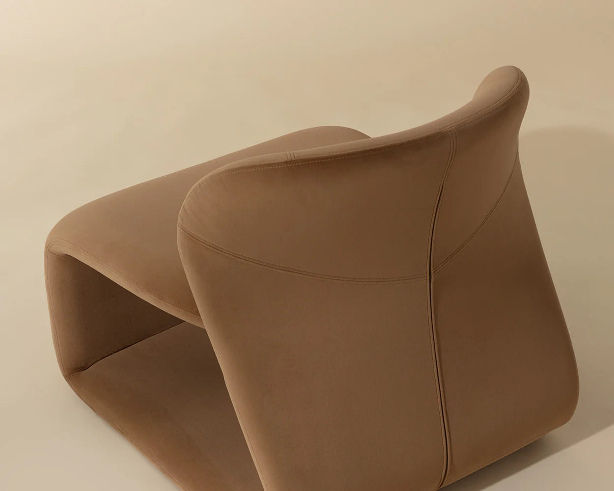 Sophiene Camel Lounge Chair - Reimagine Designs