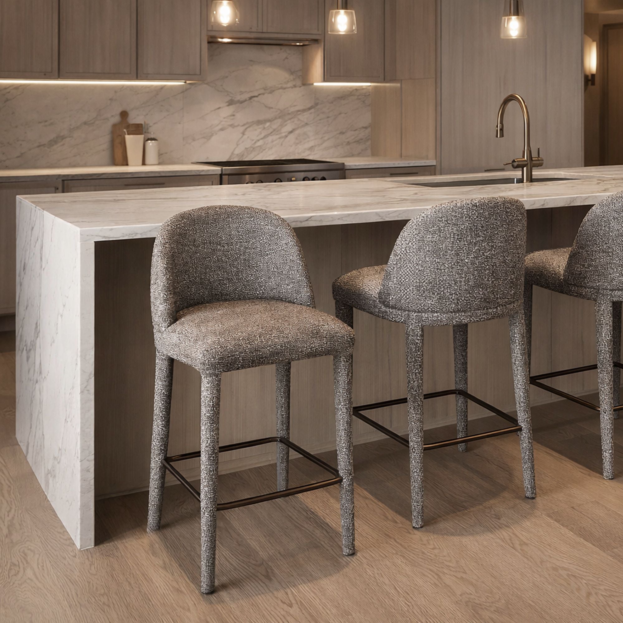 Kiara Brown Counter Stool