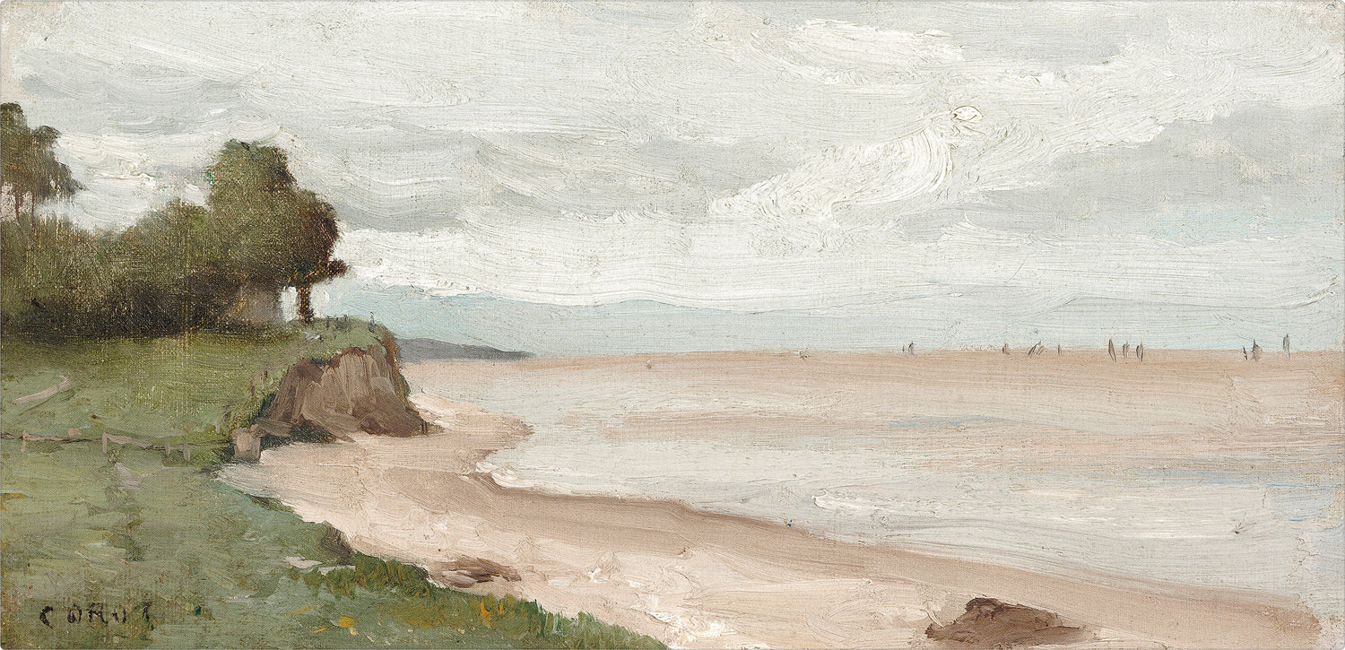 Beach Near Etretat C. 1872 Art Print