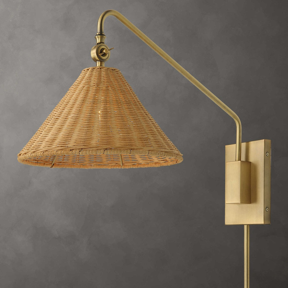 Phuvinh Rattan Plug-in Sconce