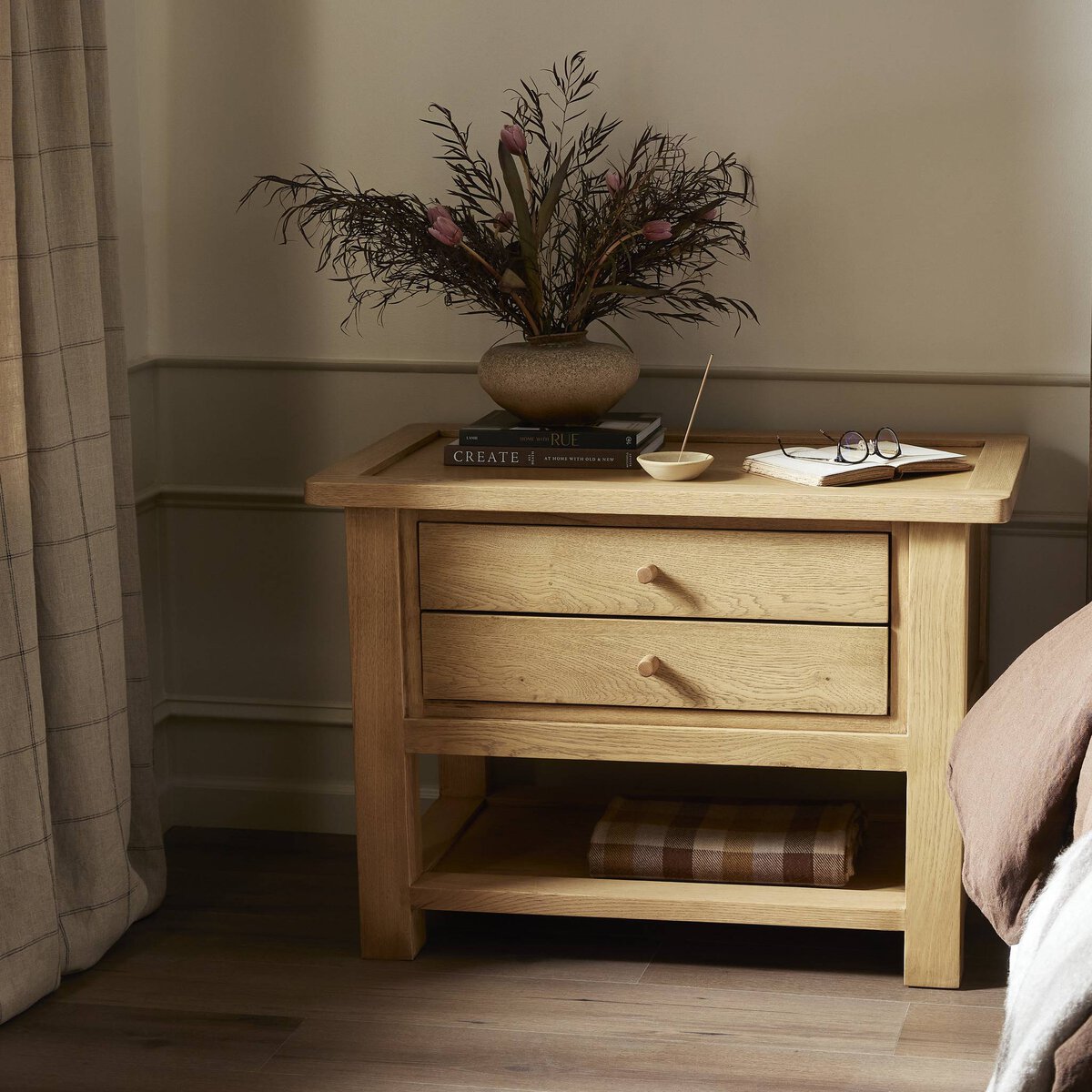 Four Hands Millbrook Oak Nightstand