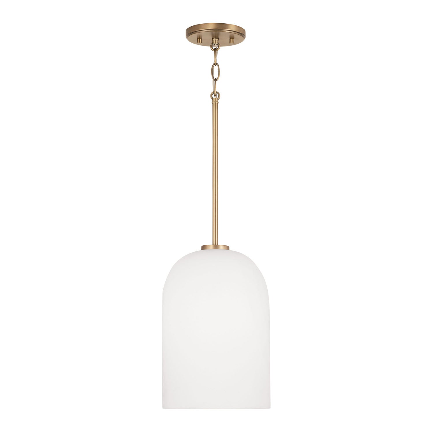 Lawson 1-Light Soft White Glass Pendant