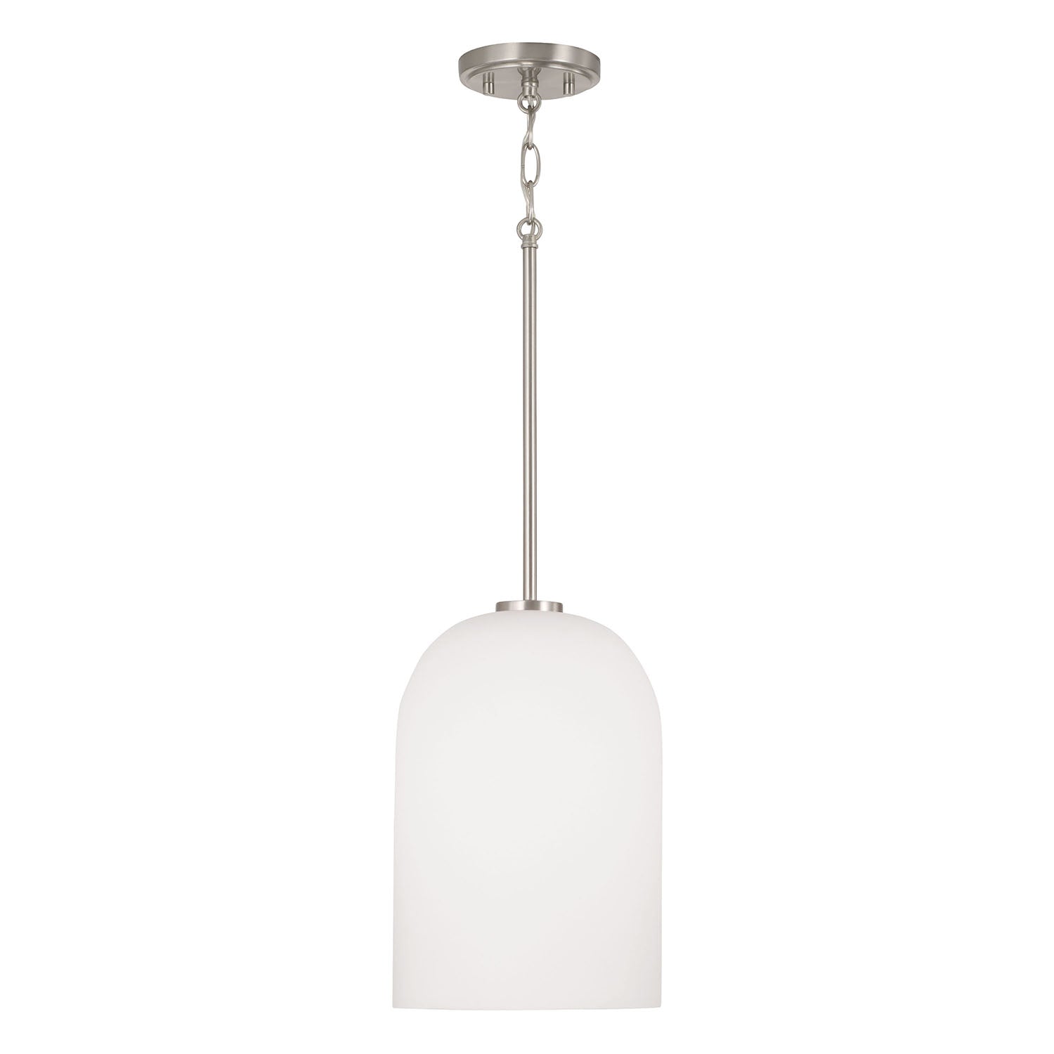 Lawson 1-Light Soft White Glass Pendant