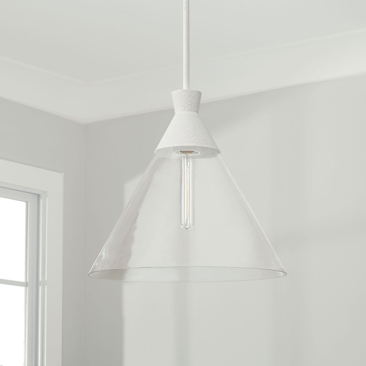 Paloma 1-Light Clear Glass Pendant