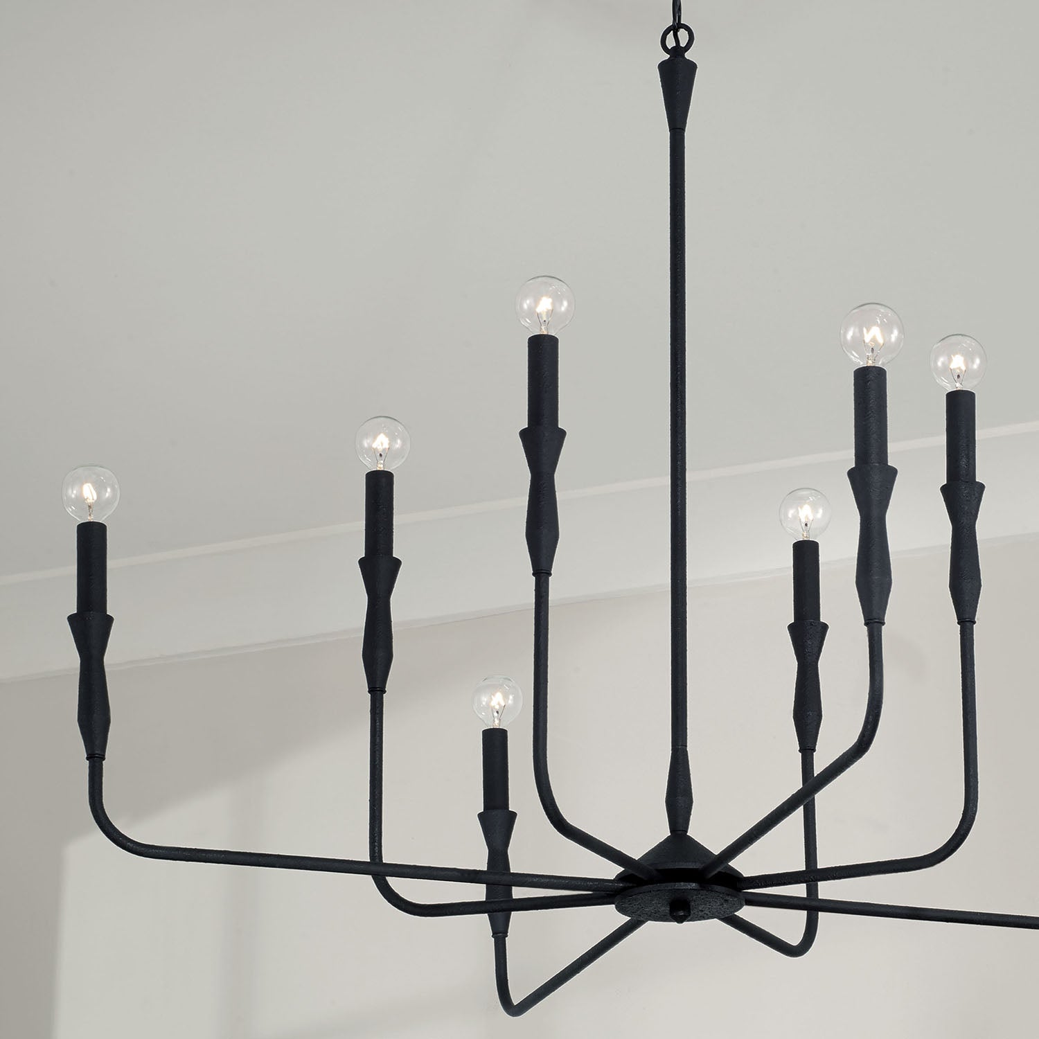 Paloma Black 6-Light Wide Chandelier