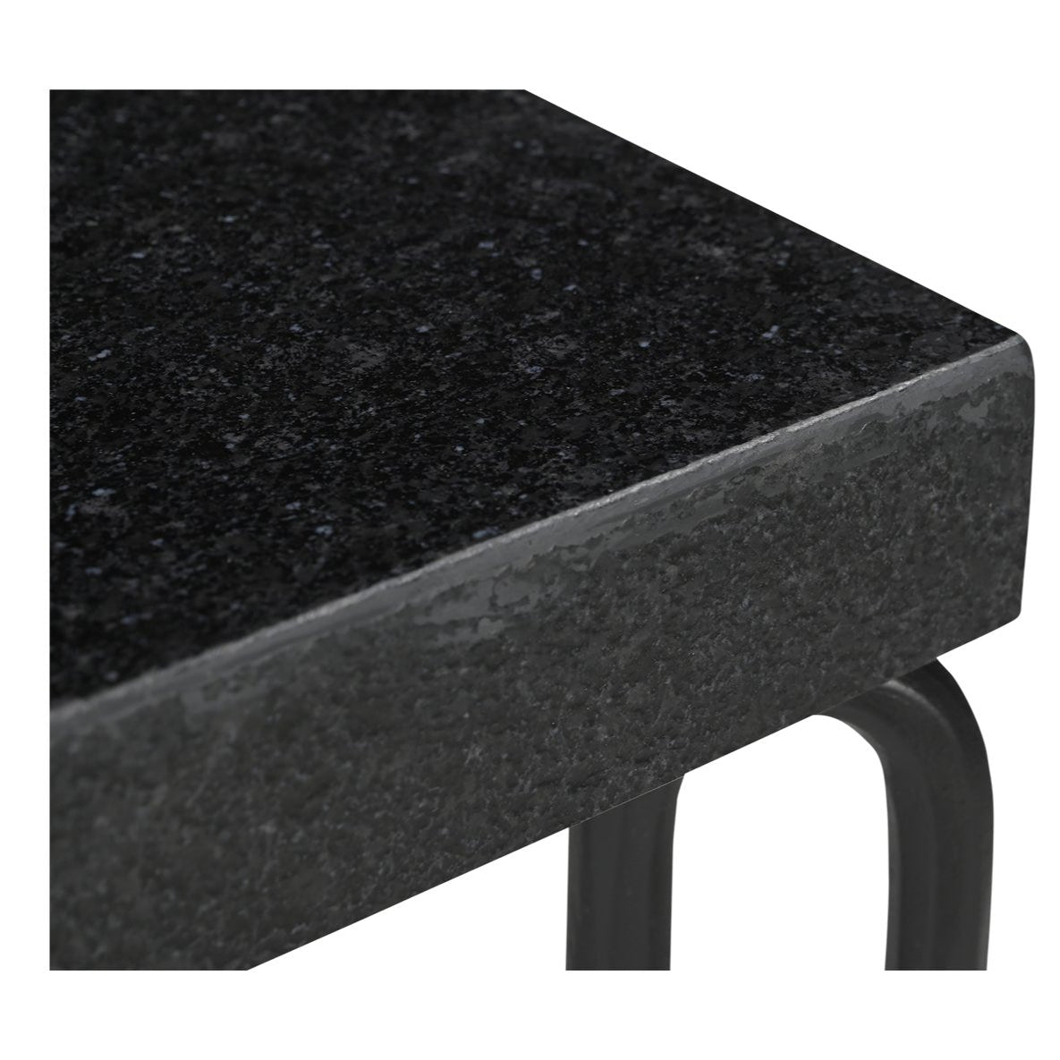 Getty Black Granite Side Table - Reimagine Designs - Interior Design - Fredericton