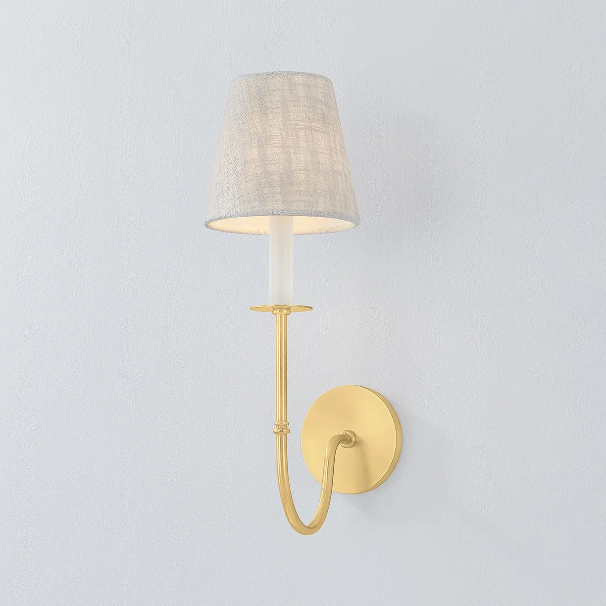 Amina Aged Brass Wall Sconce - Reimagine Designs