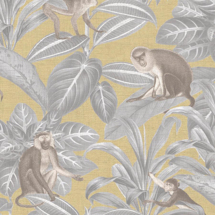 Monkey Foliage Wallpaper