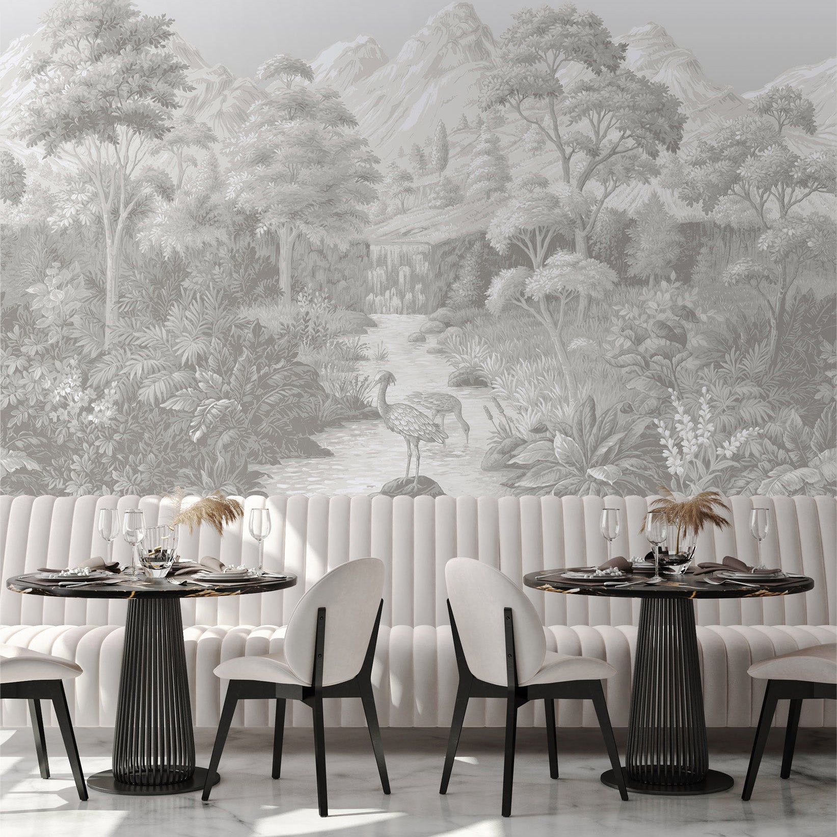 Wilder Neutral Mural - Wallpaper - Reimagine Designs 