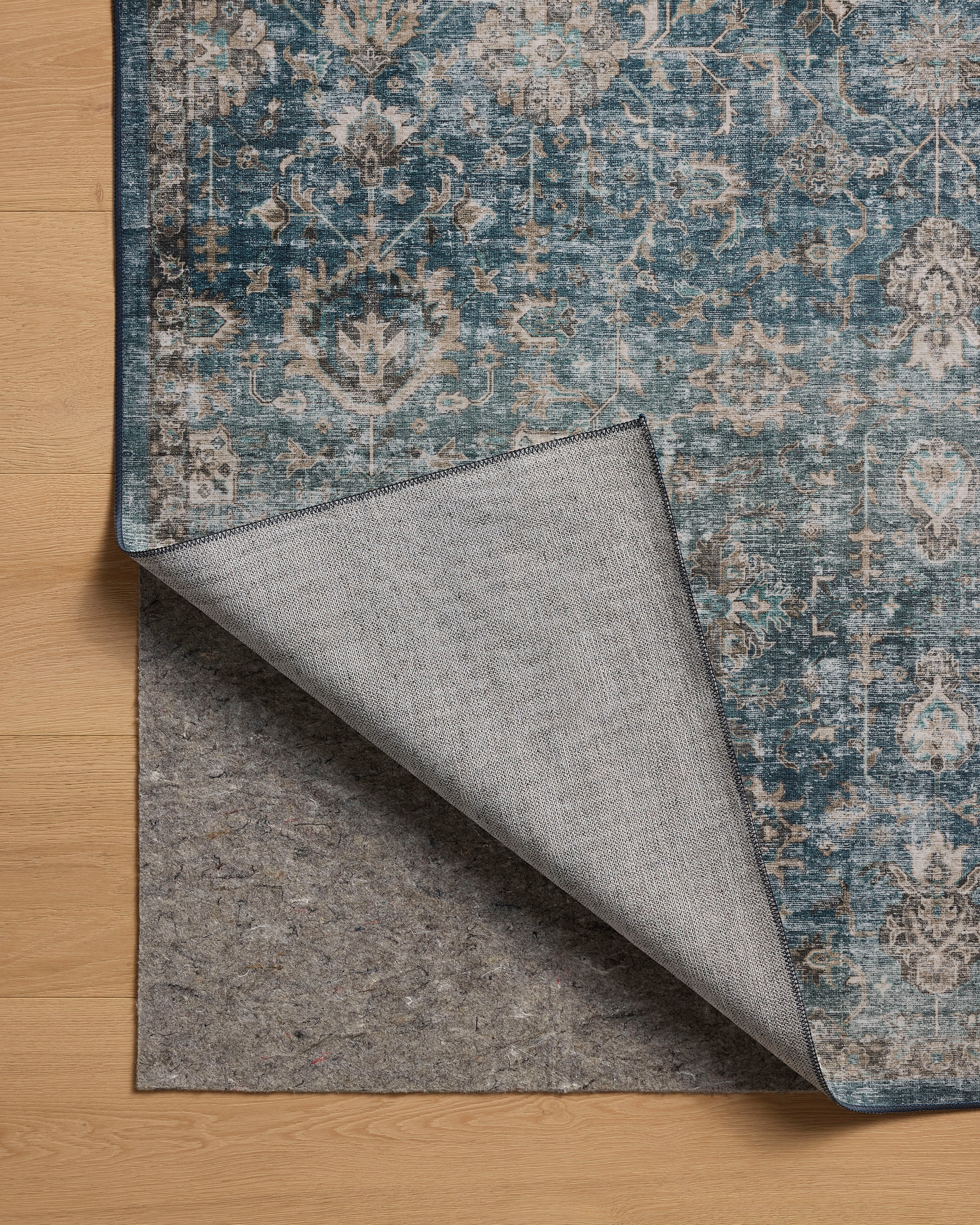 Anniston Lagoon Natural Washable Rug - Reimagine Designs - Rugs