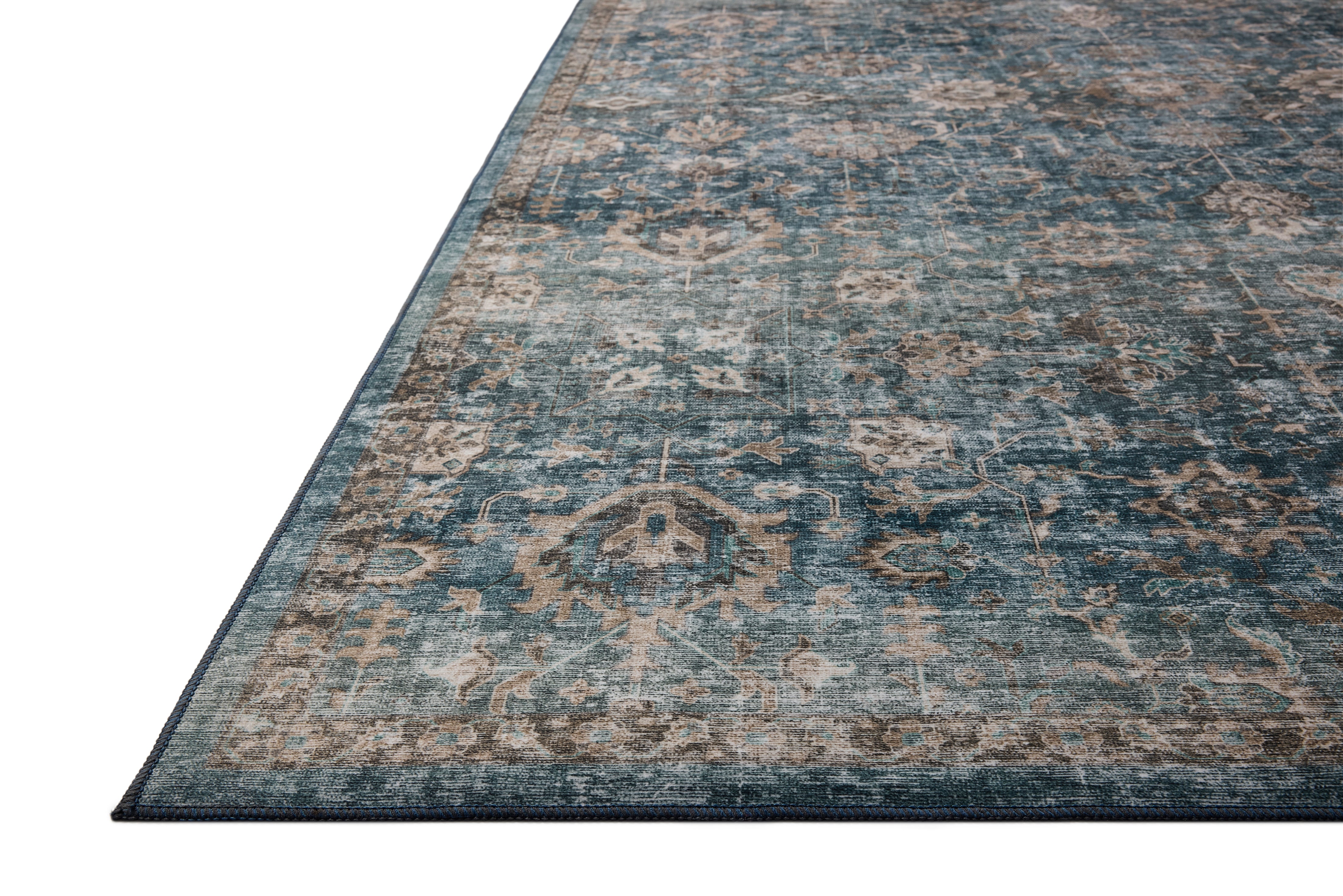 Anniston Lagoon Natural Washable Rug - Reimagine Designs - Rugs