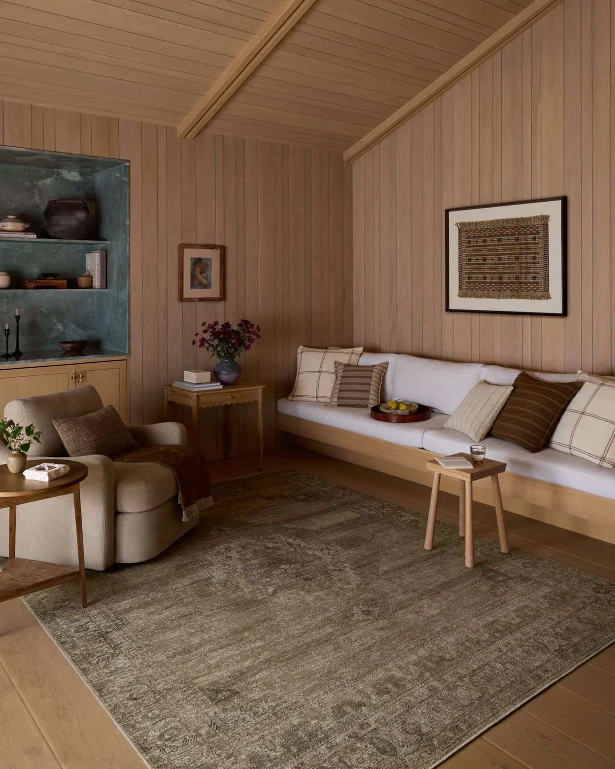 Amber Lewis x Cambria Sand Olive Rug