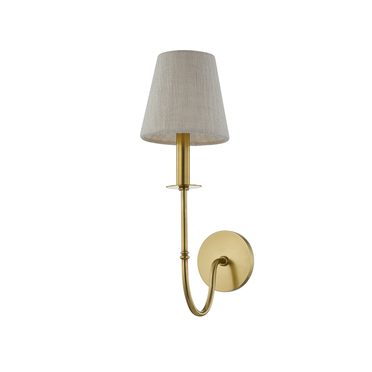 Amina Aged Brass Wall Sconce - Reimagine Designs