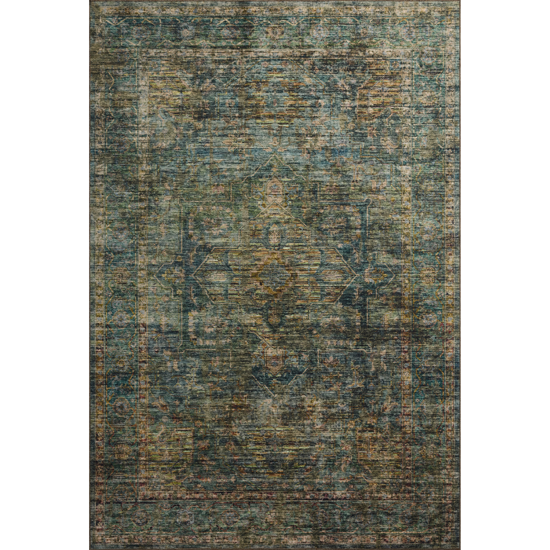 Anniston Lagoon Multi Washable Rug - Reimagine Designs