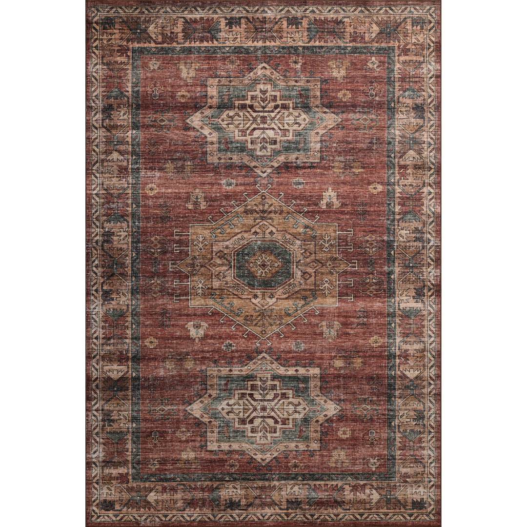 Anniston Spice Multi Washable Rug - Reimagine Designs