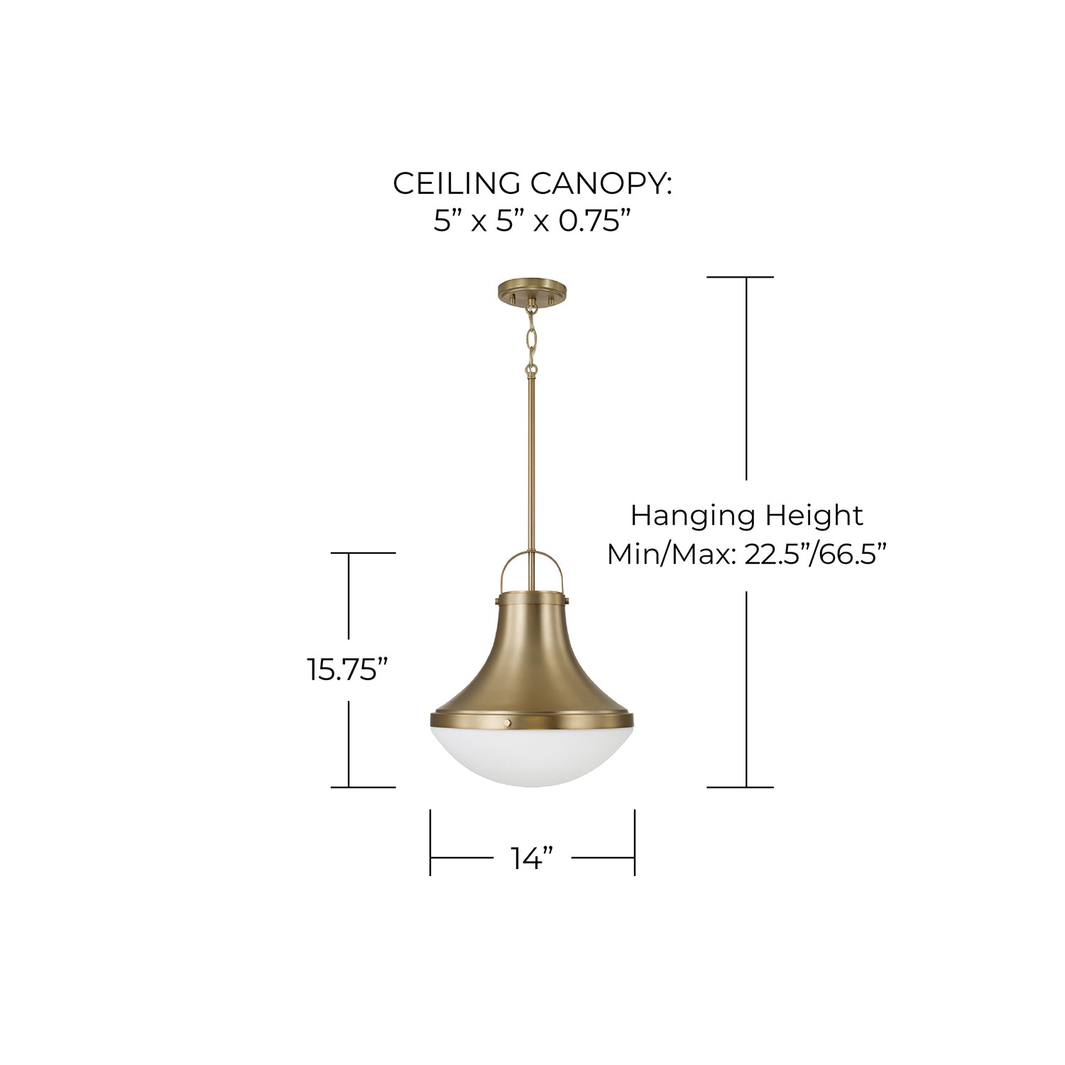 Capital Lighting Arlo Pendant Light 361411AD