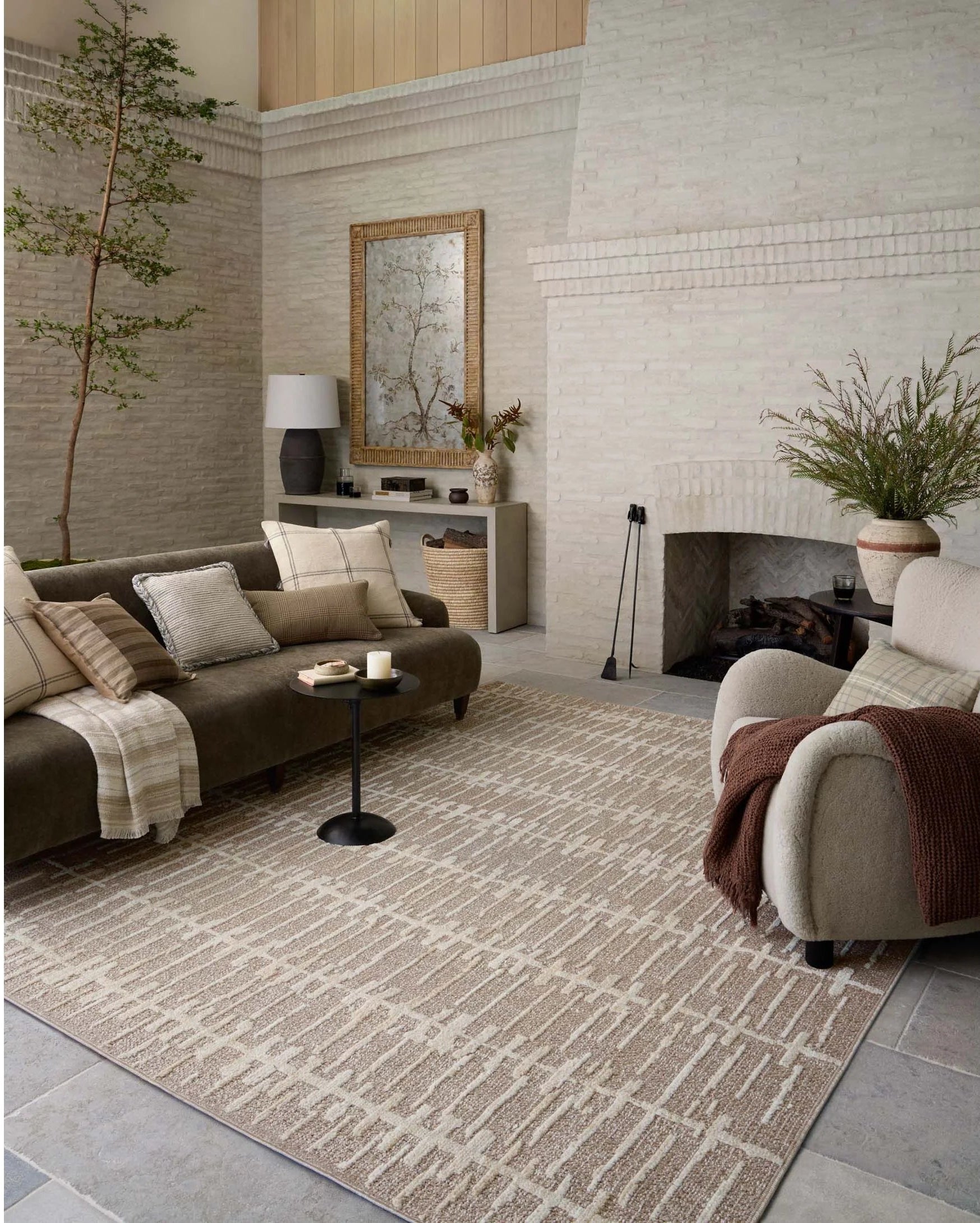 Amber Lewis Bexley Taupe Natural Rug