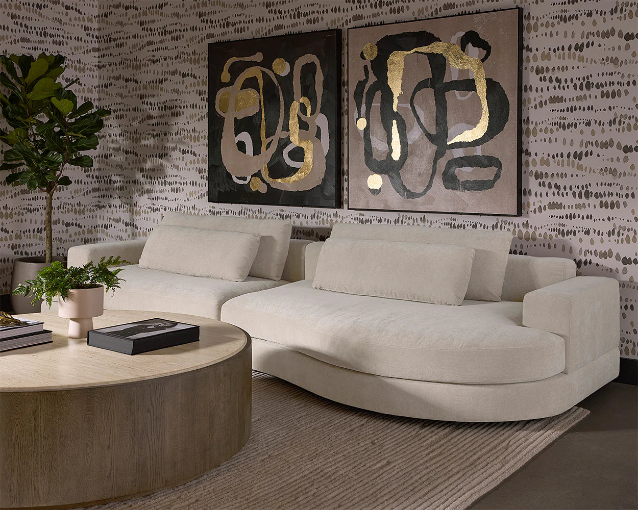 Baela Cream Sofa