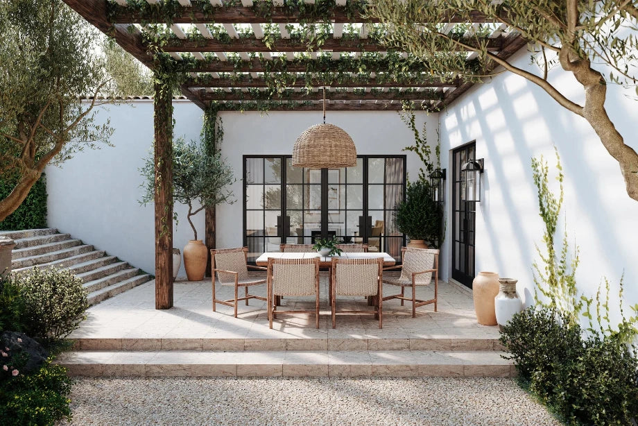Huxley Rattan Pendant - Lighting -  Reimagine Designs