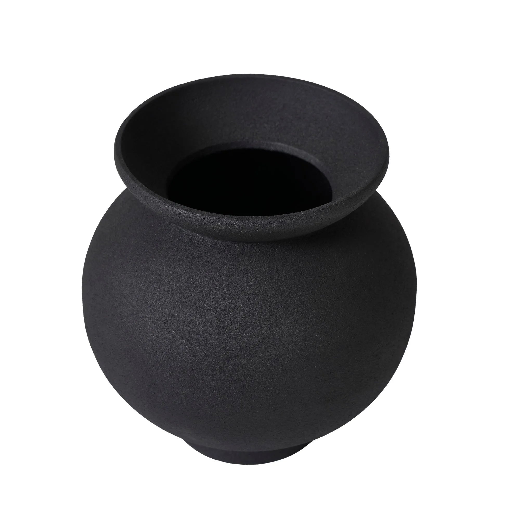 Cadiz Matte Black Vase
