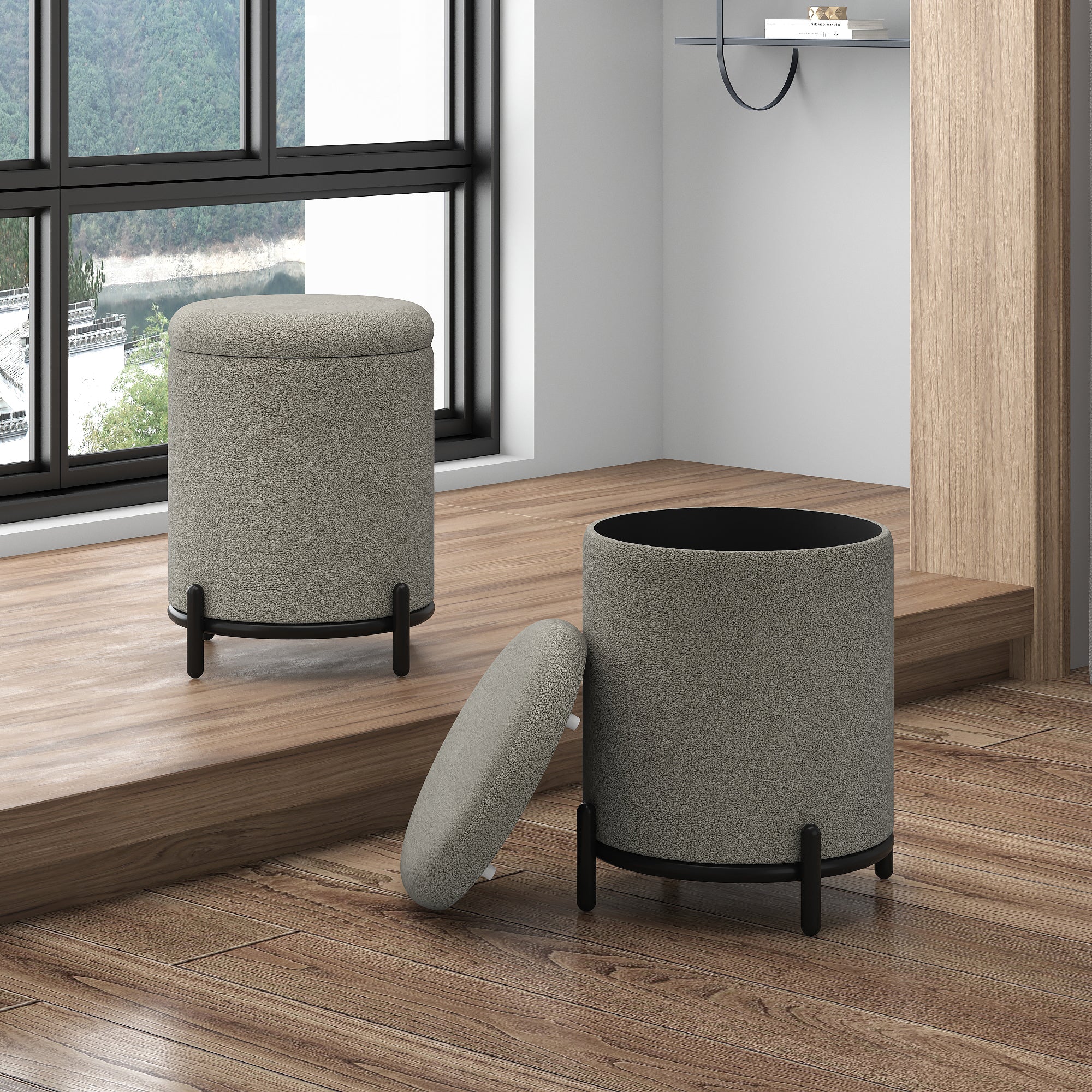 Castor Storage Ottoman