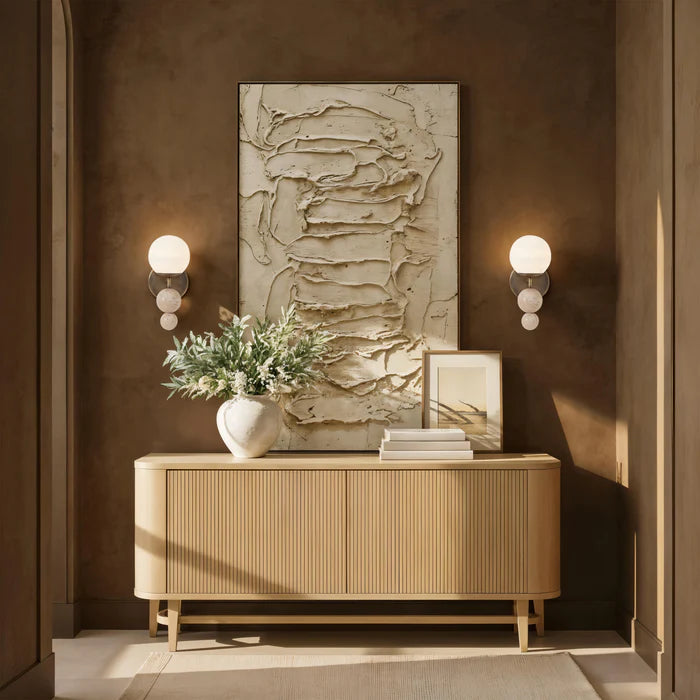 Celestia Travertine Wall Sconce
