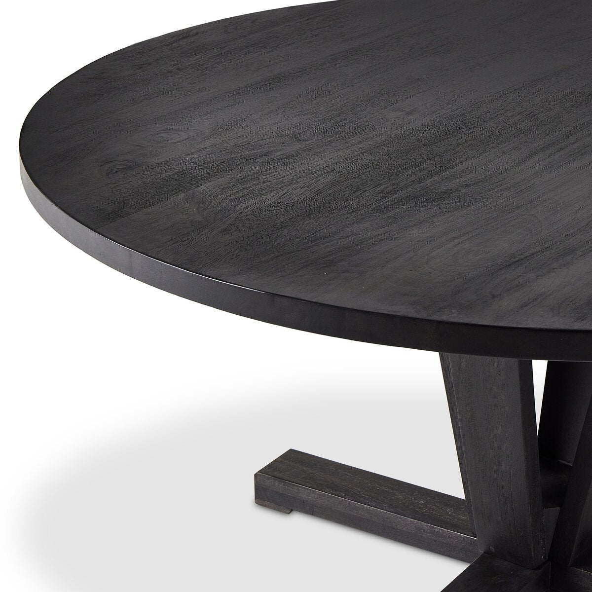 Cobain Flint Black Wood Dining Table