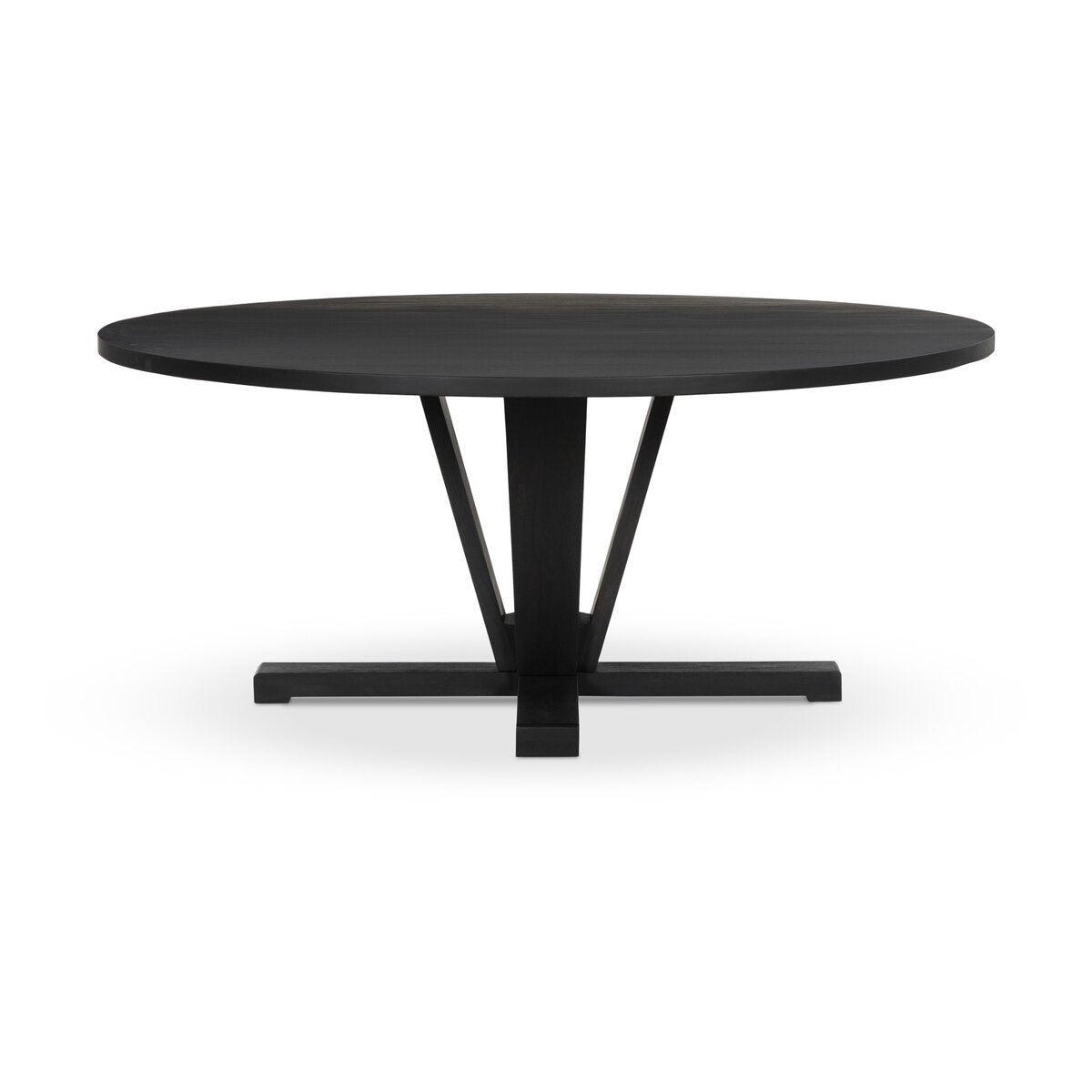 Cobain Flint Black Wood Dining Table